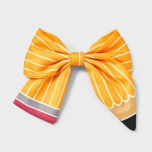 Teacher nwt Pencil Hair Bow Clip - Yellow